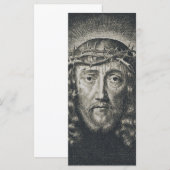 Carte La Sainte Face couronnée d'épines (Devant / Derrière)