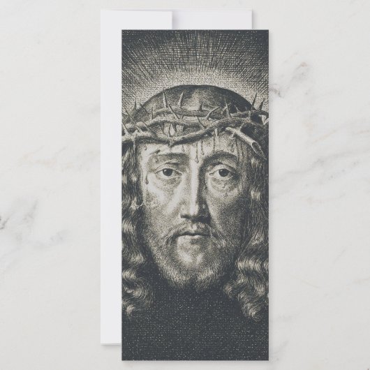 Carte La Sainte Face couronnée d'épines (Devant)