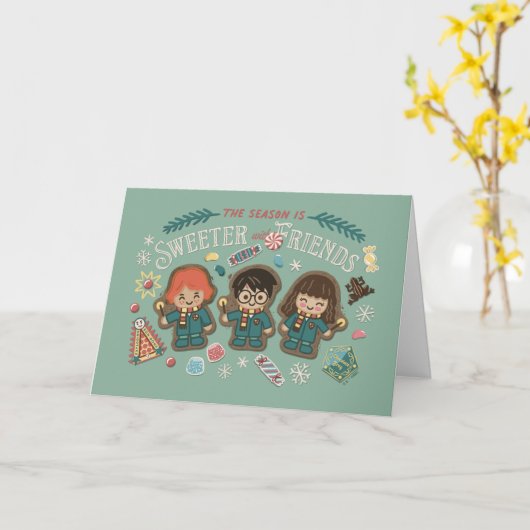 Carte La saison est plus douce avec les amis (Fleur jaune)