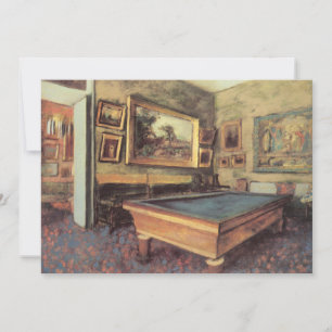 Carte La salle de billard chez Menil Hubert par Edgar De