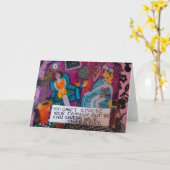 CARTE LA SALUTATION CARD-YOU NE PEUT PAS CHOISIR VOTRE (Fleur jaune)