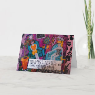 CARTE LA SALUTATION CARD-YOU NE PEUT PAS CHOISIR VOTRE