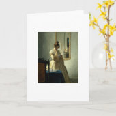 Carte La salutation de lettre (Fleur jaune)