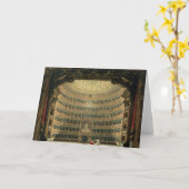 Carte La Scala, Milan, pendant une représentation (Fleur jaune)