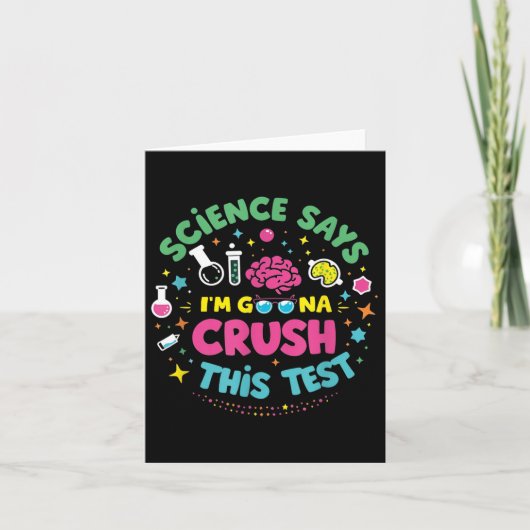 Carte La science dit que je vais réussir ce test Profess (Devant)