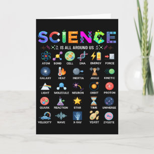 Carte La science est autour de nous Alphabet A-z Stem En