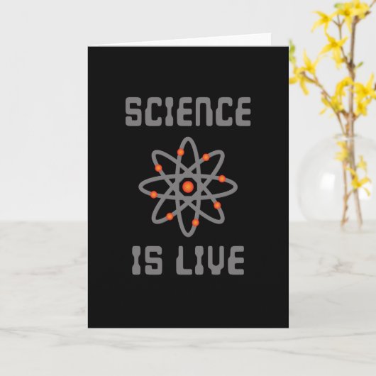 Carte La science est la vie (Fleur jaune)