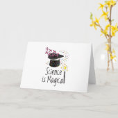 Carte La science est magique (Fleur jaune)