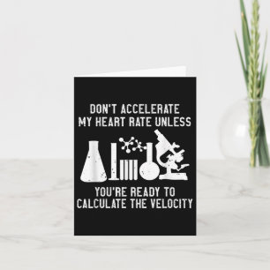 Carte La science physique n'accélère pas mon rythme card
