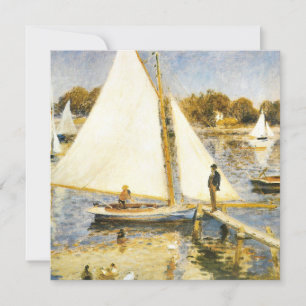Carte La Seine à Argenteuil Auguste Renoir