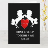 Carte La sensibilisation à la leucémie n'abandonne pas p (Fleur jaune)