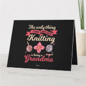 Carte La Seule Chose Que J'Aime, C'Est Le Fil À Tricot (Dos)