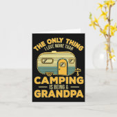 Carte La Seule Chose Que J'Aime Plus Que Le Camping Est (Fleur jaune)