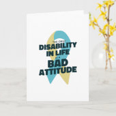 Carte La seule DIsability - la sensibilisation (Fleur jaune)