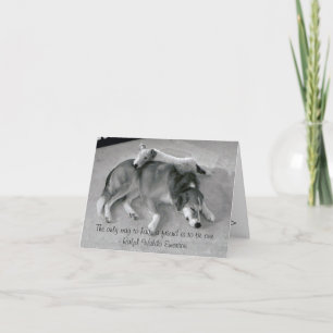 Carte La seule manière d'avoir un ami est d'être un ami