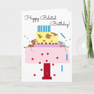 Carte La sieste de l'après-midi : Anniversaire tardif