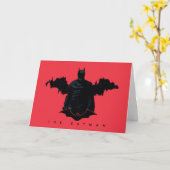 Carte La silhouette de Batman Gotham (Fleur jaune)