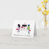 Carte La sœur célèbre... (Fleur jaune)