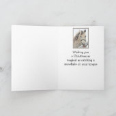 Carte La Soeur de Noël Magique Veut La Cheval Blanche De (Intérieur)