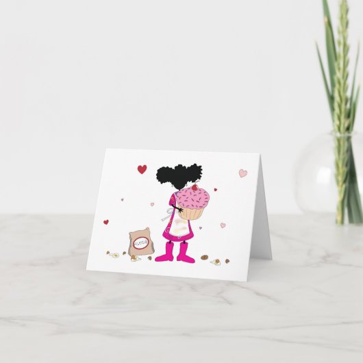 Carte La sœur fait un gâteau (Devant)