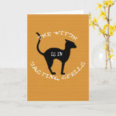 Carte La Sorcière Est Dans (Fleur jaune)