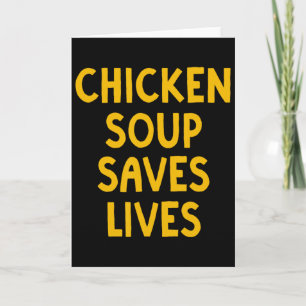Carte La soupe de poulet sauve des vies Grand-mère Matzo