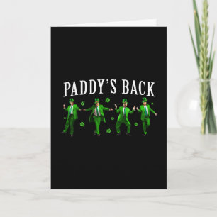 Carte La St Patrick drôle de Paddy Trump Shamrock irland