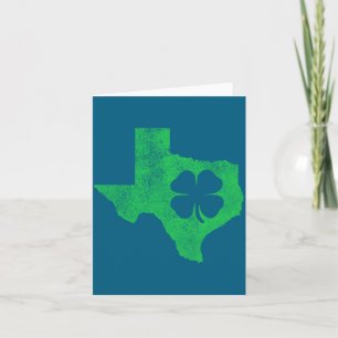 Carte La St. Patrick's Day Tx Texas Shamrock Verte Irlan