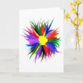 Carte La sucrerie arrose l'artiste d'autisme (Fleur jaune)