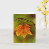 Carte La sympathie de Maple Leaf (Fleur jaune)