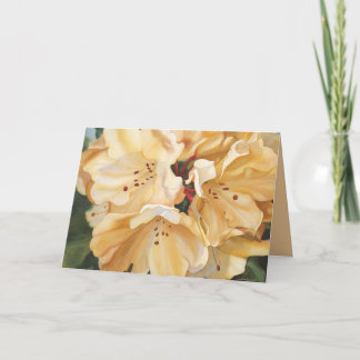 Carte La sympathie des rhododendrons jaunes