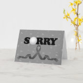 Carte La sympathie du golf désolé pour votre perte avec  (Fleur jaune)