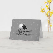 Carte La sympathie du golf pour vos condoléances de pert (Fleur jaune)