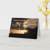 Carte La sympathie la plus profonde (Fleur jaune)