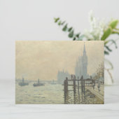Carte La Tamise sous Westminster par Claude Monet (Debout devant)