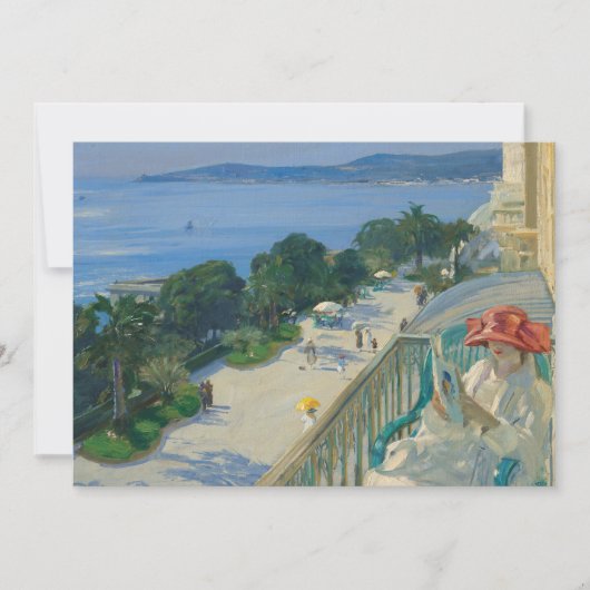 Carte La Terrasse, Casquette d’Ail | Sir John Lavery (Devant)