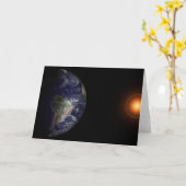 Carte La Terre À Son Équinoxe. (Fleur jaune)