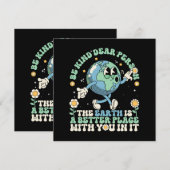Carte La Terre Est Un Meilleur Endroit Avec Vous (Devant / Derrière)