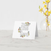 Carte La Terre rit de fleurs (Fleur jaune)