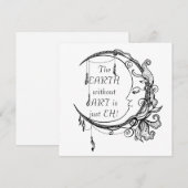 Carte La Terre sans Art juste EH Citation Inspirationnel (Devant / Derrière)