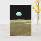 Carte La Terre se lève sur la Lune (Fleur jaune)