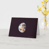 Carte La terre vue de l'espace (Fleur jaune)