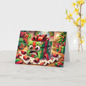 Carte La terreur non emballée : la surprise à l'intérieu (Fleur jaune)