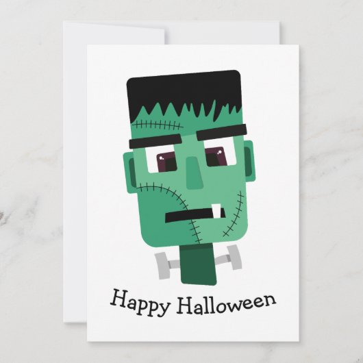 Carte La tête du monstre Frankenstein (Devant)