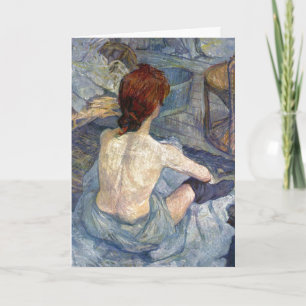 Carte La Toilette Rousse - Peinture Toulouse-Lautrec