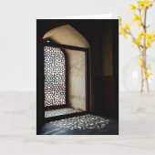 Carte La tombe de Humayun à New Delhi (Fleur jaune)