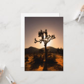 Carte La tombée de la nuit commence à Joshua Tree (Devant/Arrière en situation)