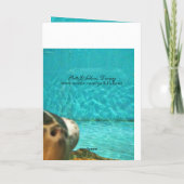 Carte La Tortue De Mer Nager Par Fête des pères (Dos)