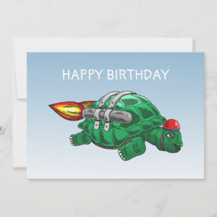 Carte La Tortue Fusée Incroyable
