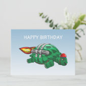 Carte La Tortue Fusée Incroyable (Debout devant)